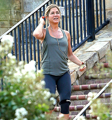 Jennifer Aniston Squatted and Kicked in Workout Pants That Look So Much  Like the Lululemon Align Leggings