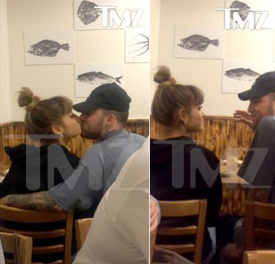 Ariana Grande, Mac Miller Kiss During Romantic Dinner Date | Us Weekly