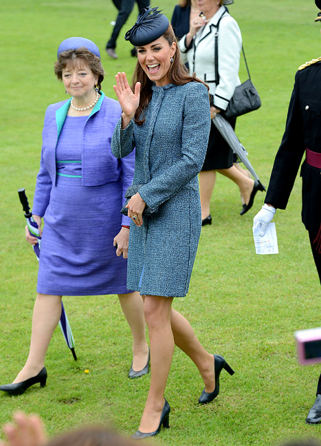 Kate Middleton Recycles Outfit, Yuks It Up With Prince William