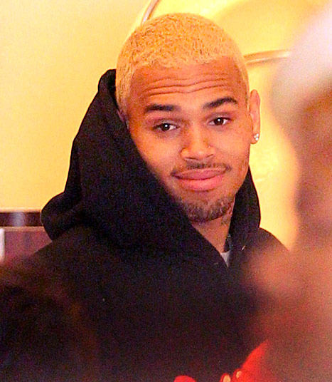 PIC: Chris Brown Dyes His Hair Bleach Blond - Us Weekly
