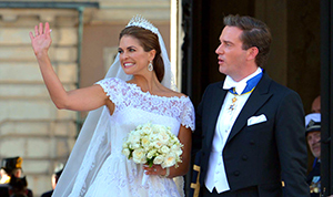 Princess Madeleine of Sweden Wedding Dress Photo: Royal Weds O'Neill