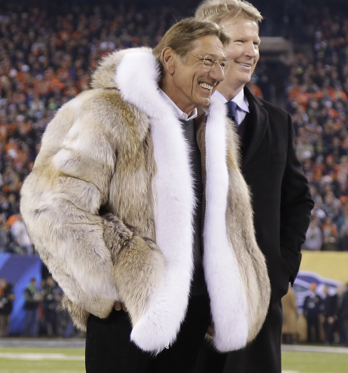 joe namath white fur coat