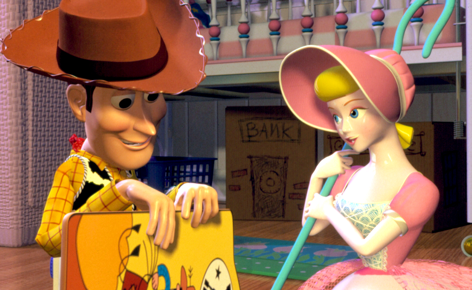 bo peep and woody toy story 1