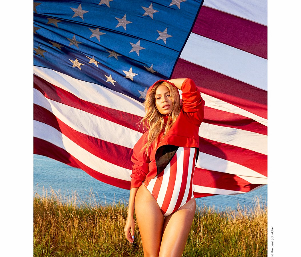 Beyonce Looks Fierce In Patriotic Swimsuit On Beat Magazine Cover Pic