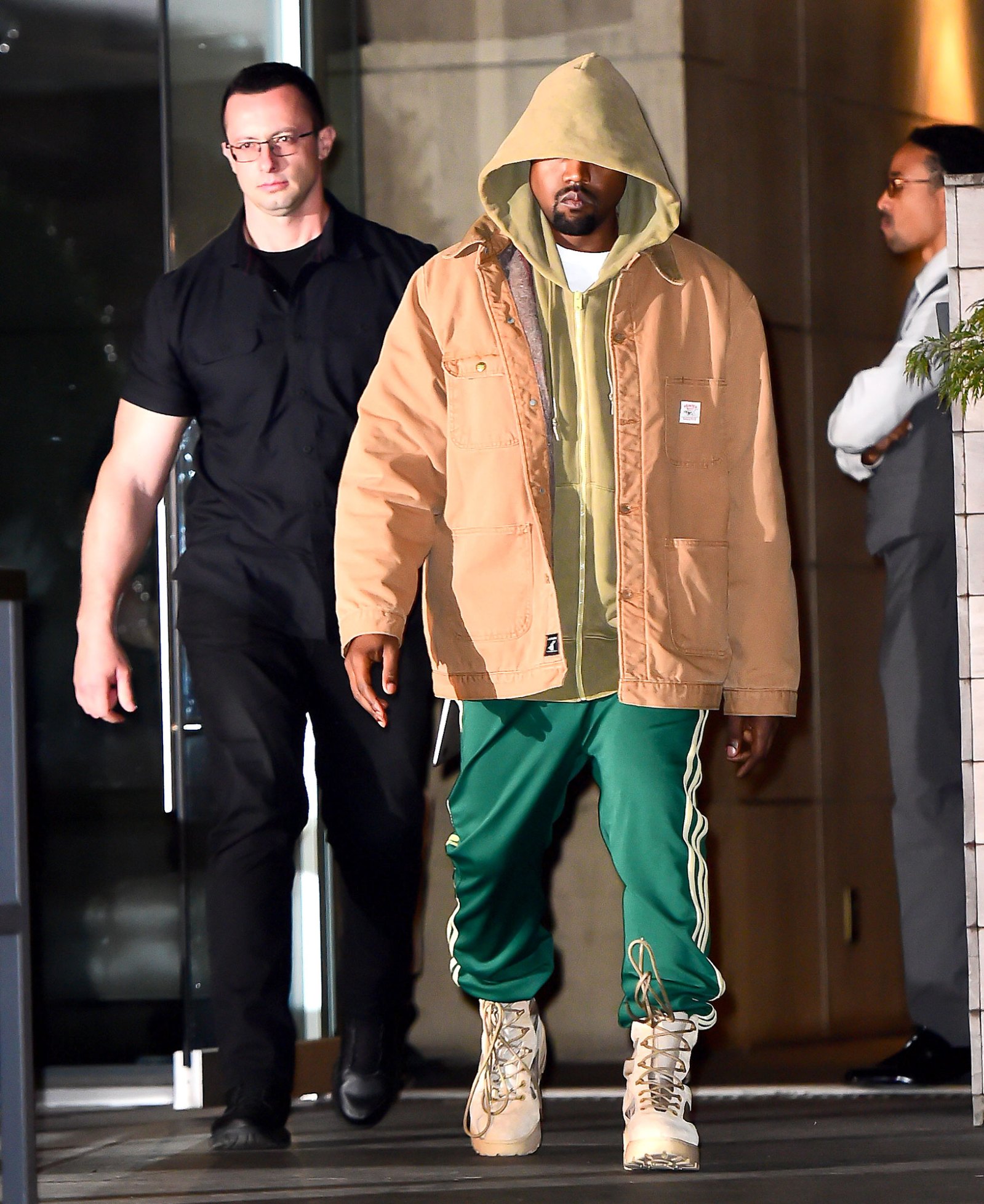 Kanye West Heads Out With Bodyguard After Kim Kardashian's Robbery