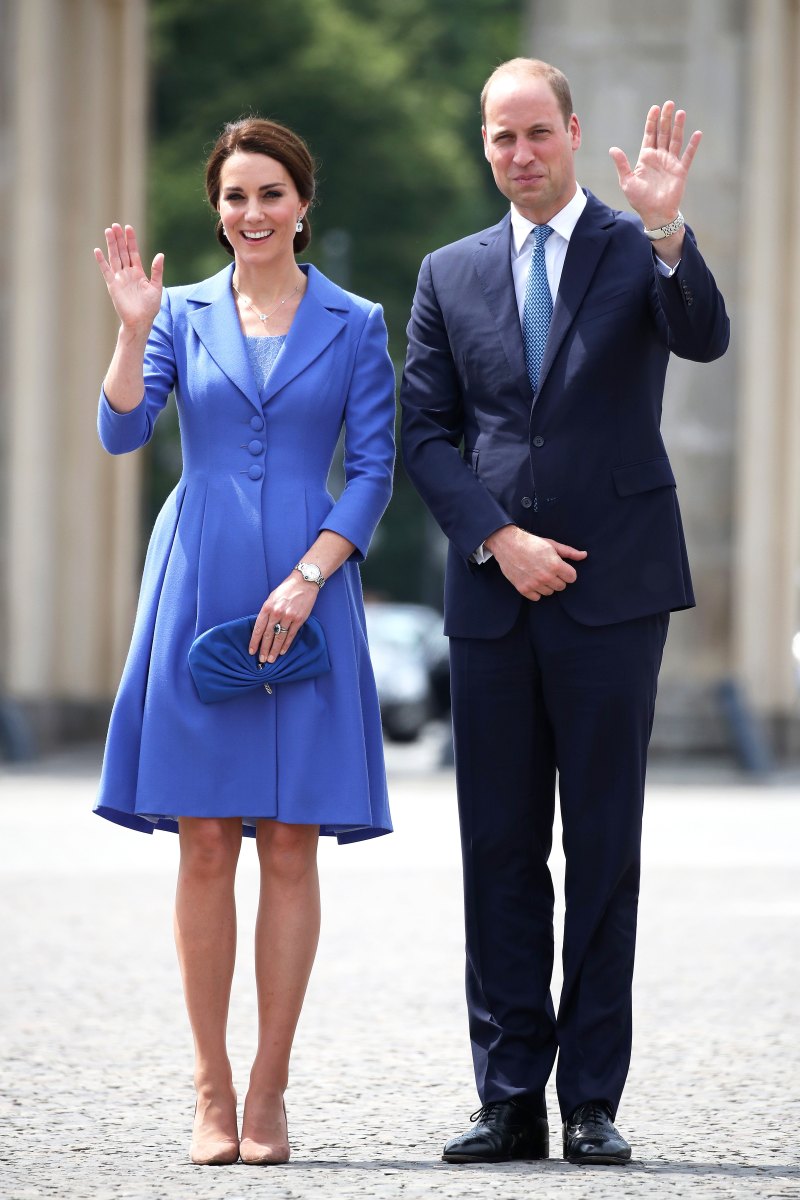 Duchess Kate Arrives in Berlin in Royal Blue: Pics