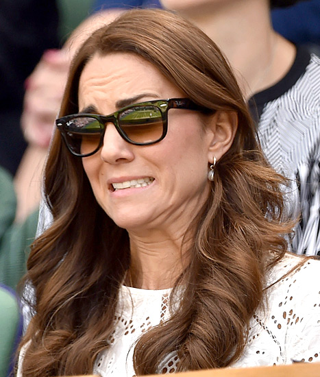 Kate Middleton Makes Hilarious Faces at Wimbledon: Pictures