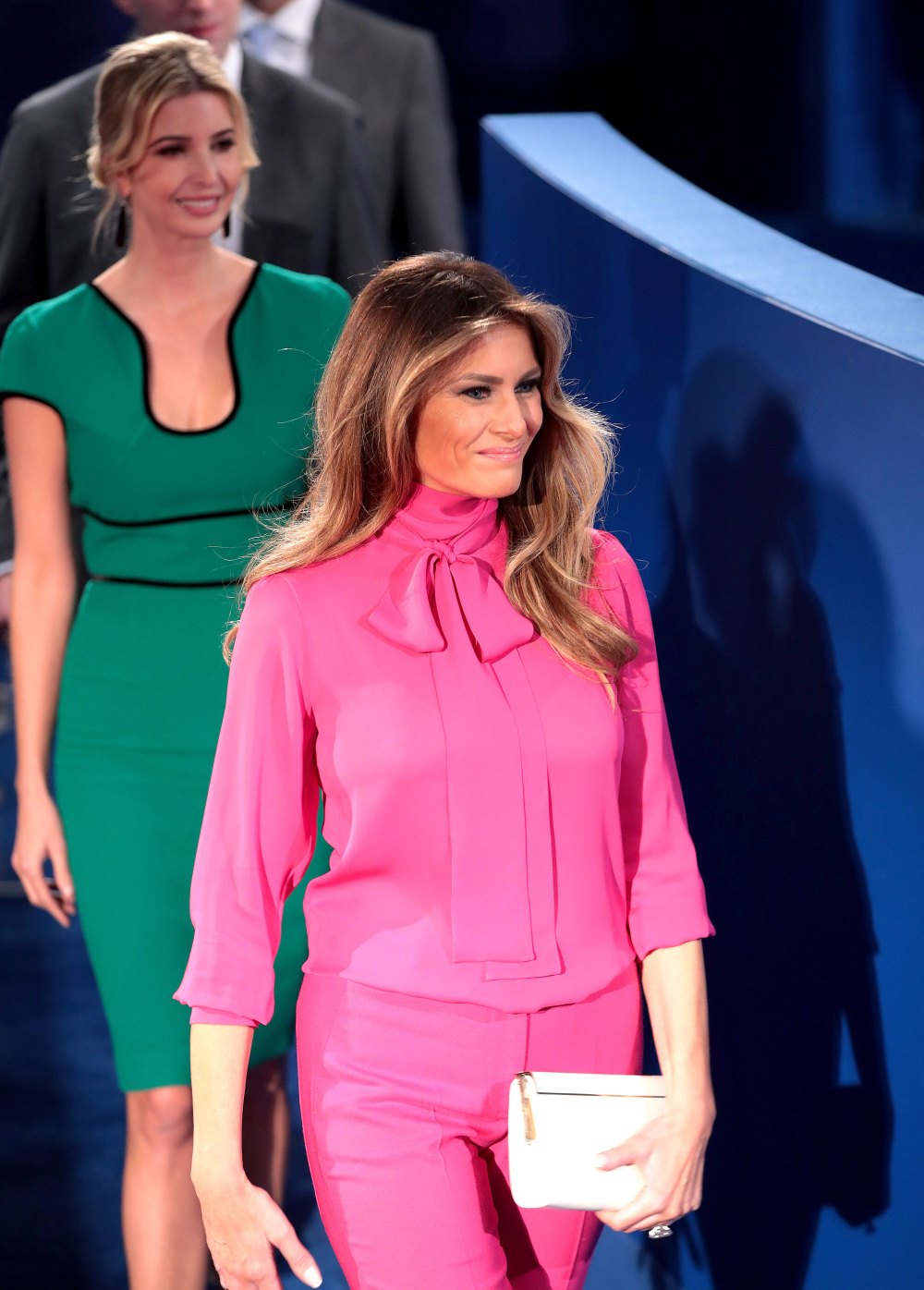 Melania Trump Wears Pussy Bow Shirt To Presidential Debate 5987