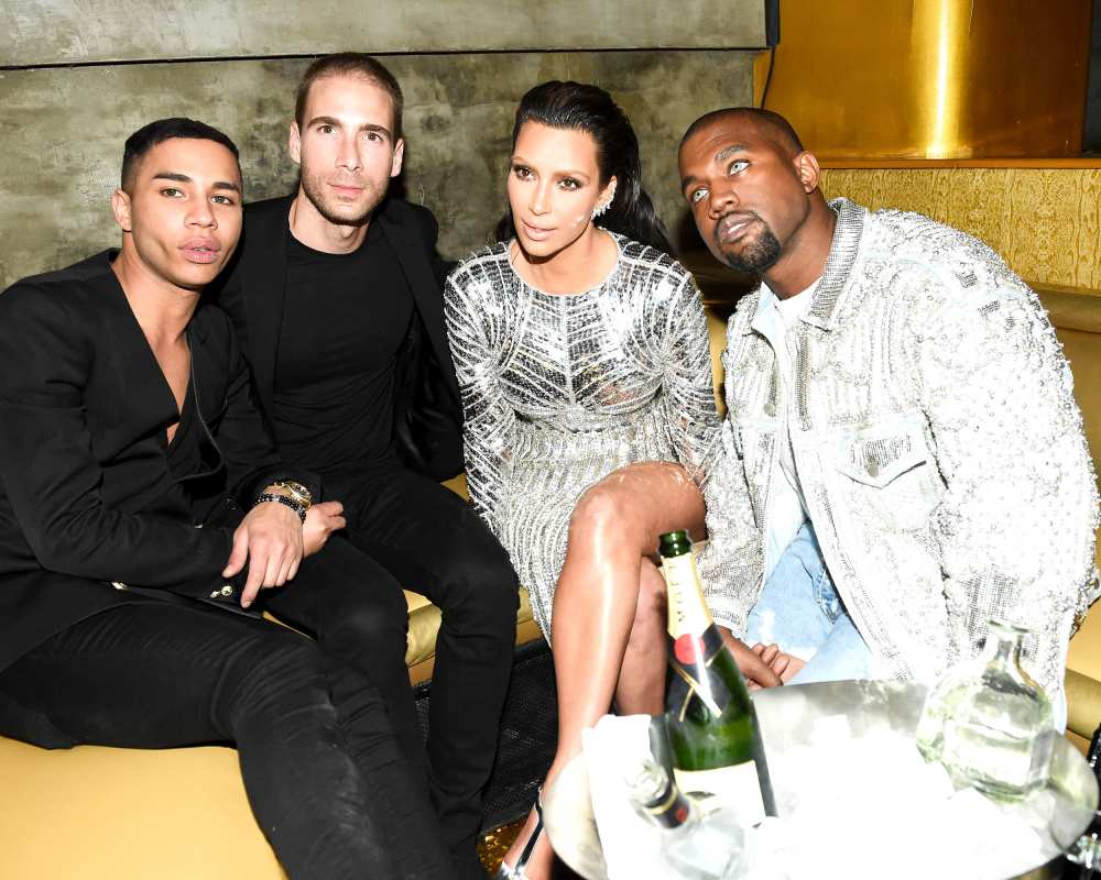 Kanye West Uses Kim Kardashian S Butt As A Pillow At Balmain Party