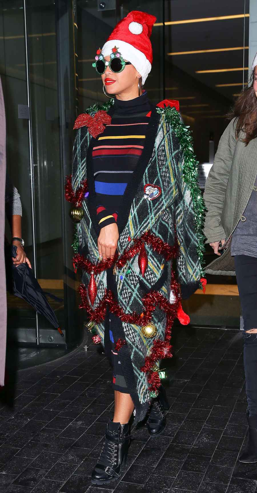 Beyonce Channels a Christmas Tree in Festive Holiday Outfit | Us Weekly