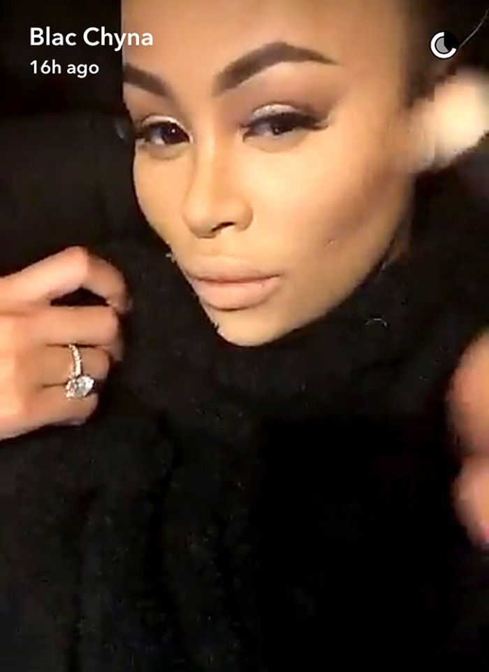 Blac Chyna Flashes Engagement Ring Amid Rob