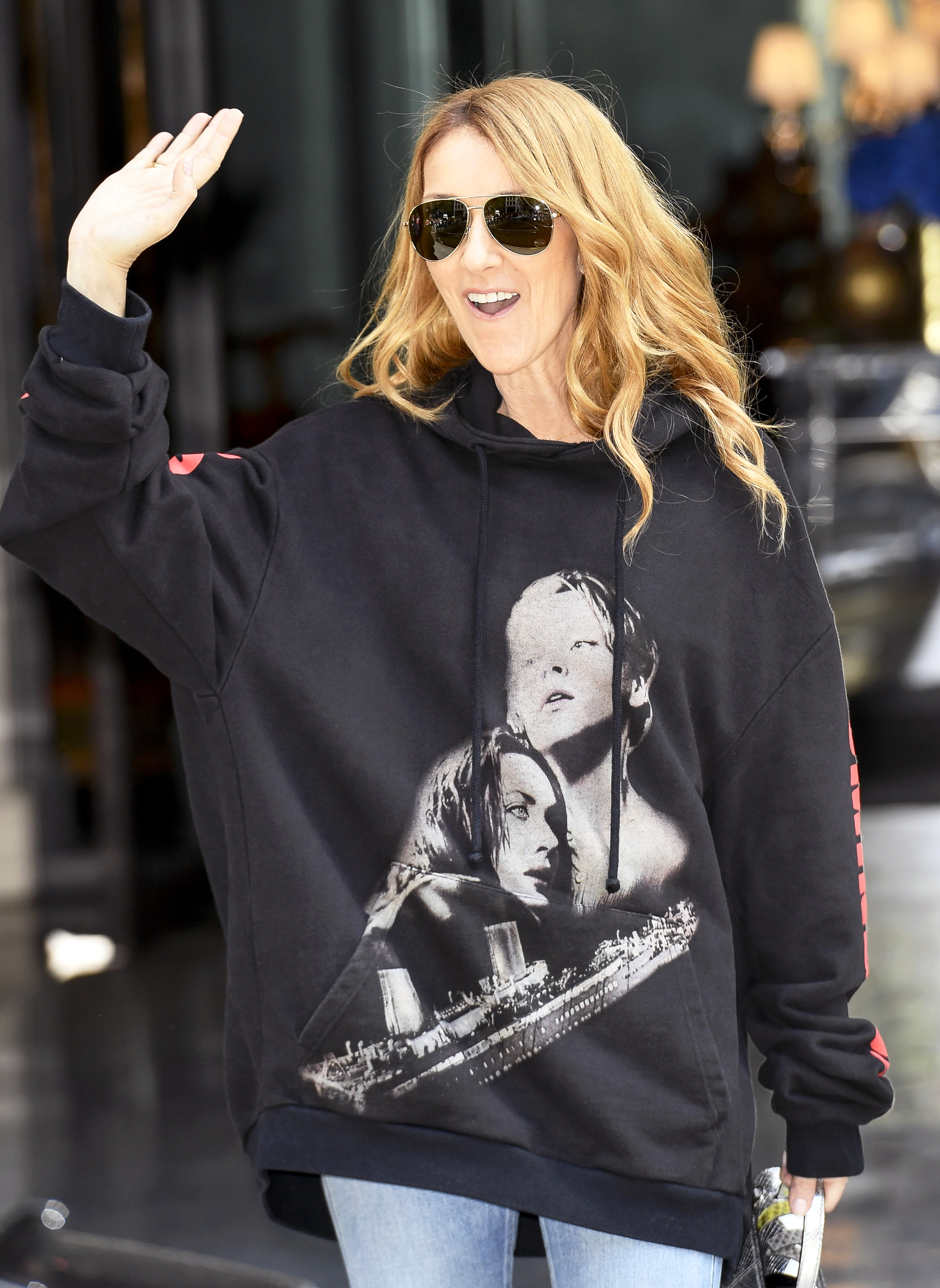 celine dion balenciaga hoodie