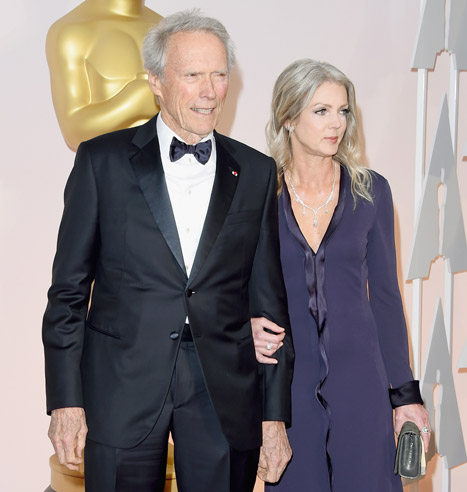 Clint Eastwood Brings Girlfriend Christina Sandera to Oscars 2015