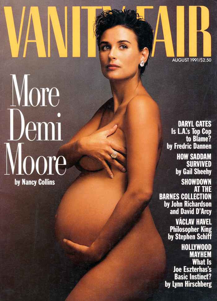Natalie Portman Porn - Pregnant Natalie Portman Channels Demi Moore in Bare Bump Pic