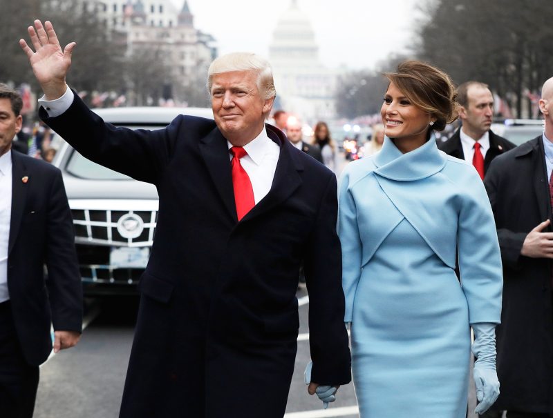 Donald Trump, Melania Trump Walk Inaugural Parade: Watch | Us Weekly
