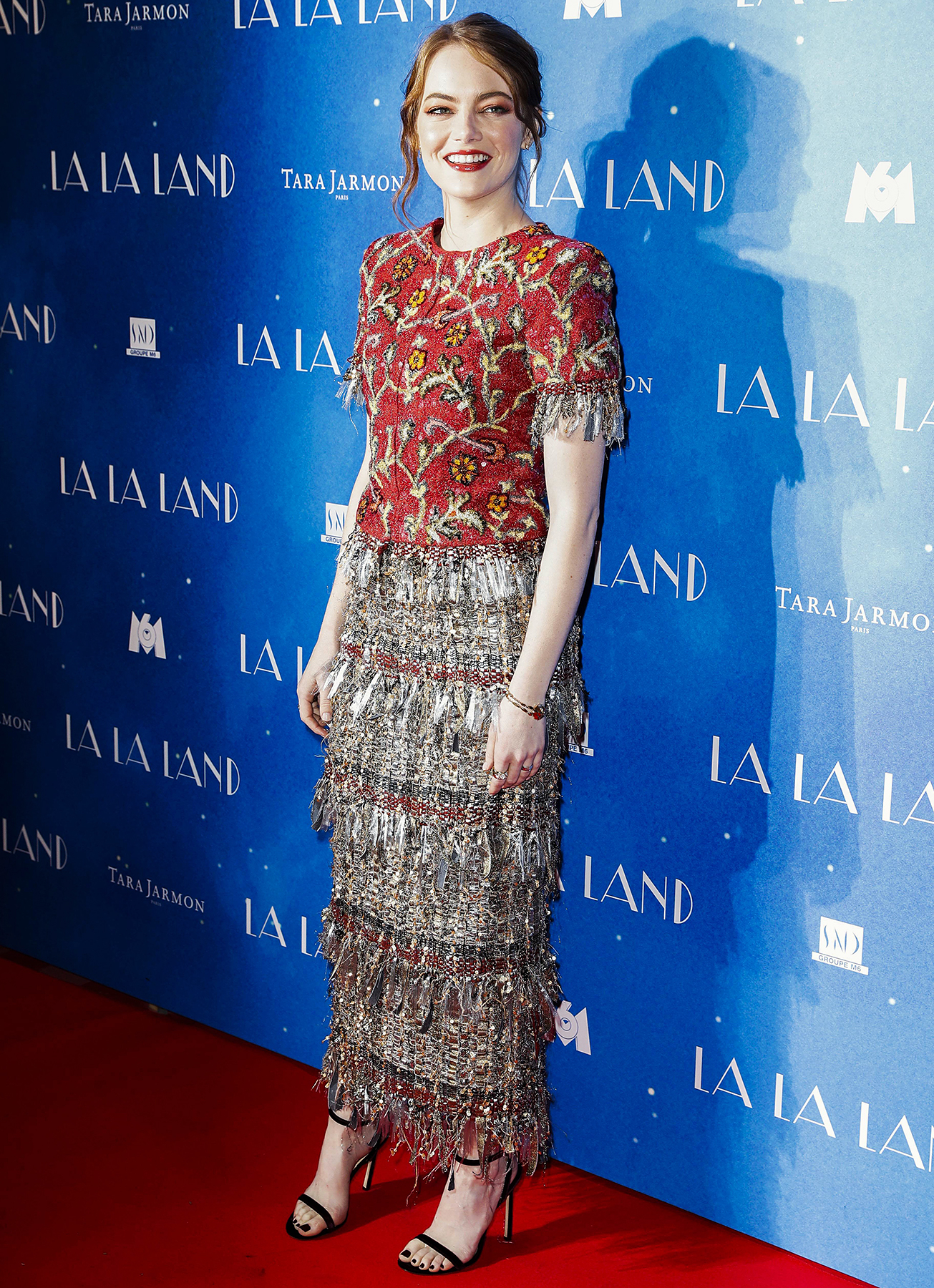 Emma Stone Wears Chanel At Paris Premiere Of La La Land