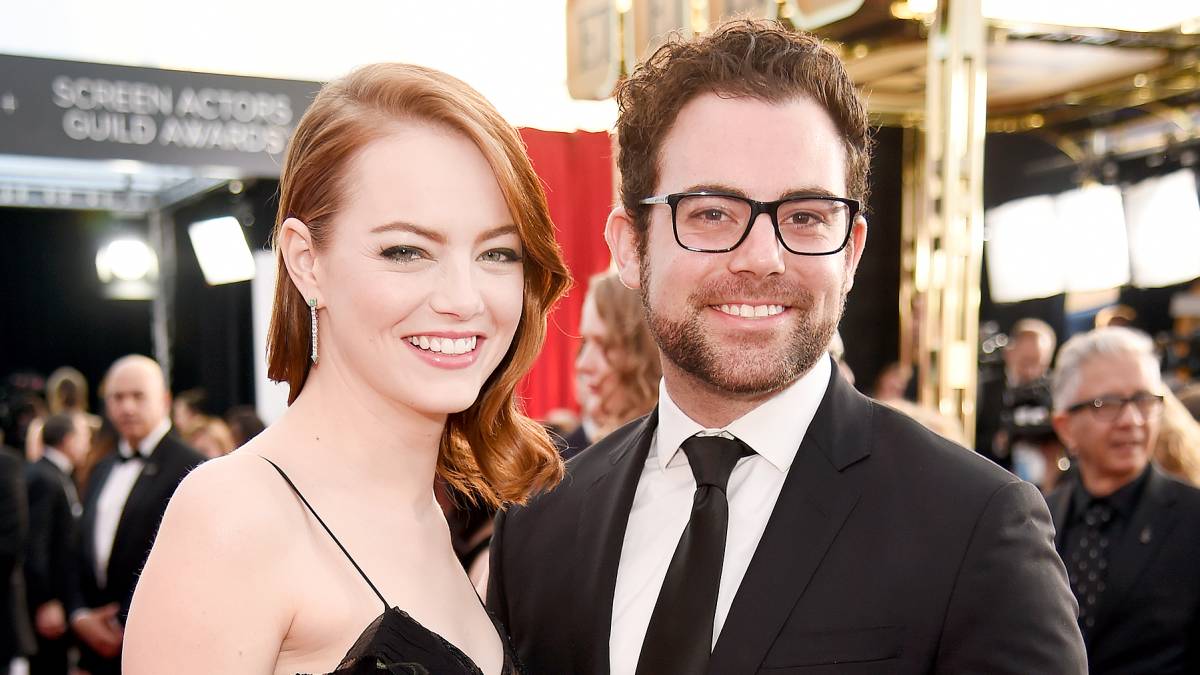 Emma Stone Wears a Partially Sheer Dress to the 2017 SAG Awards Red Carpet