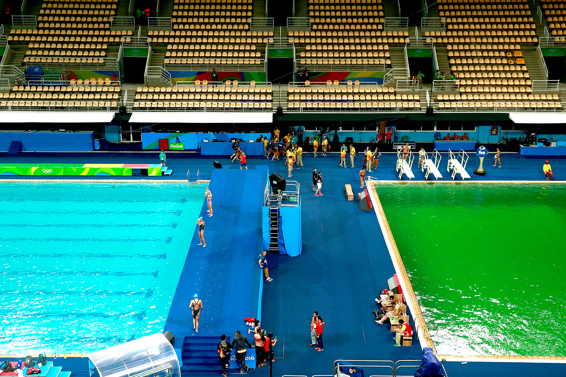 Water in Rio's Olympics Diving Pool Has Turned Green