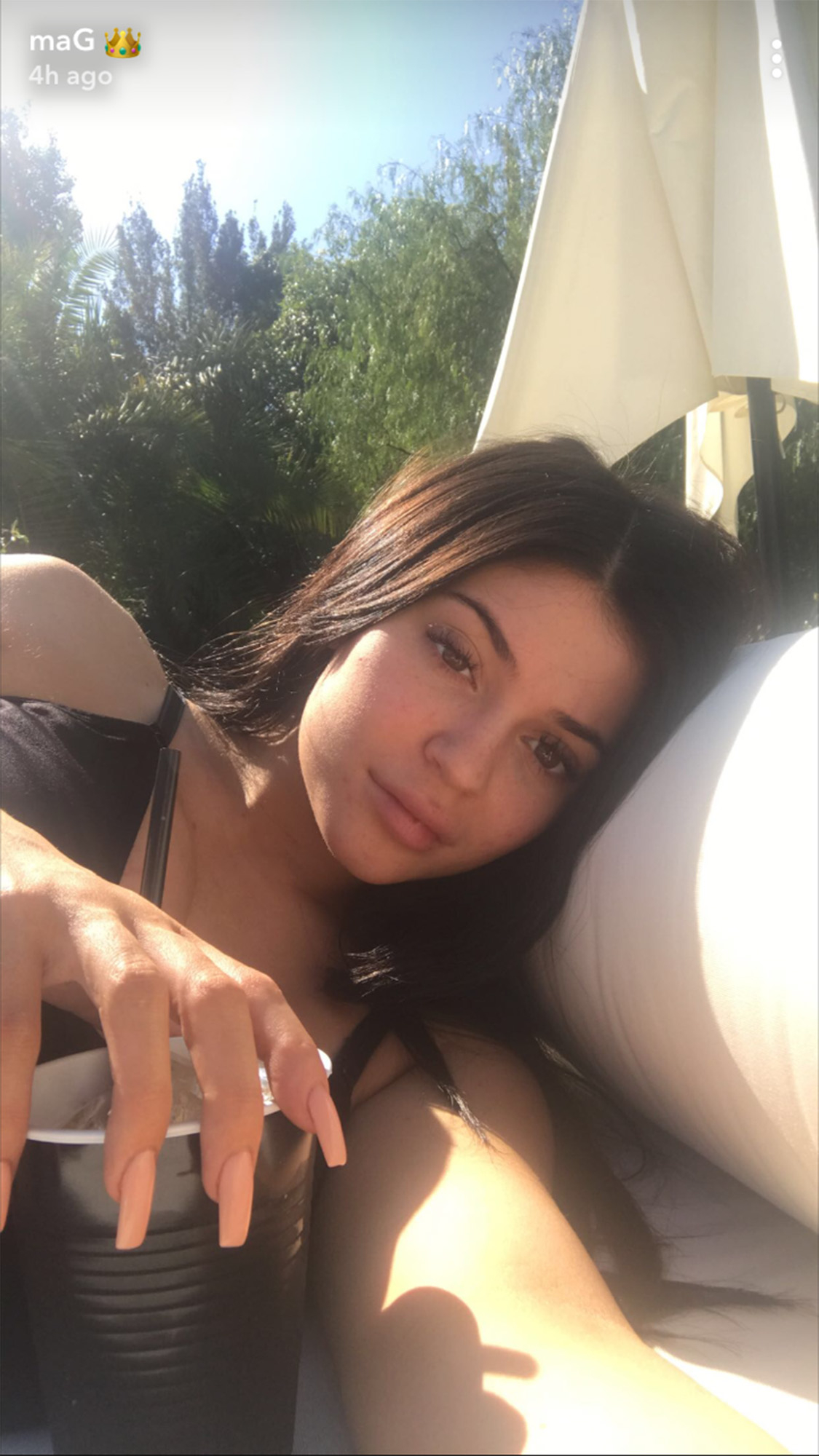 Kylie Jenner Slyly References Pregnancy On Snapchat