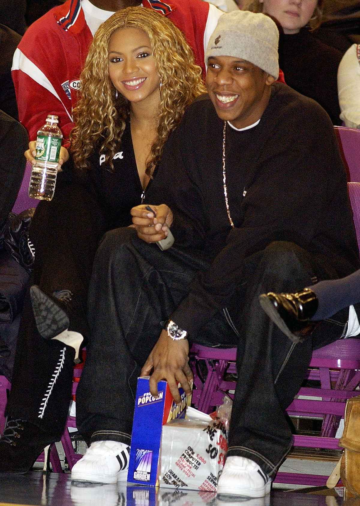 Beyoncé and Jay Z performed on TRL together in 2002.