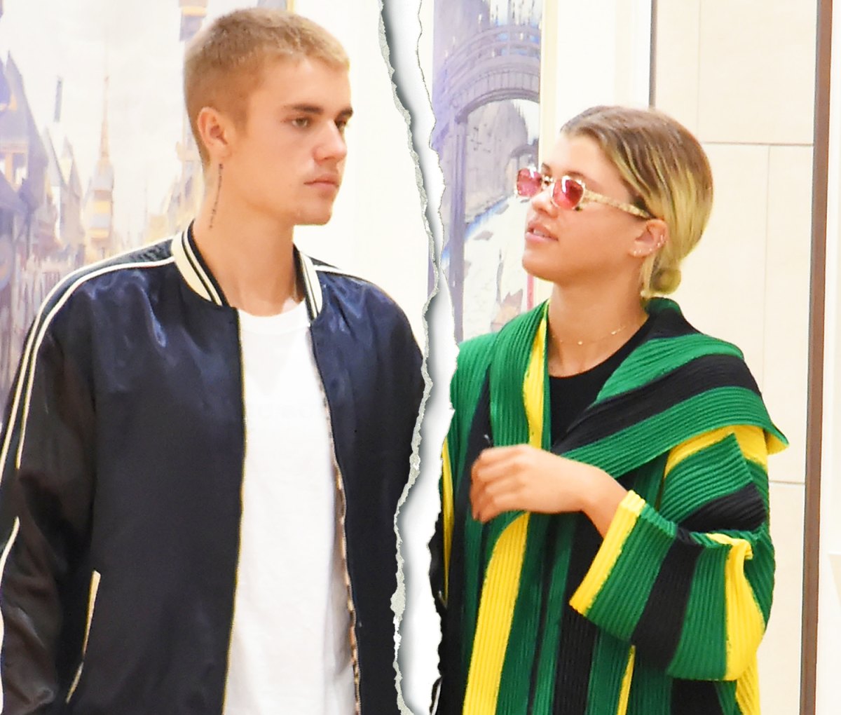 Kristen Stewart pairs a bomber jacket with Justin Bieber's Drew
