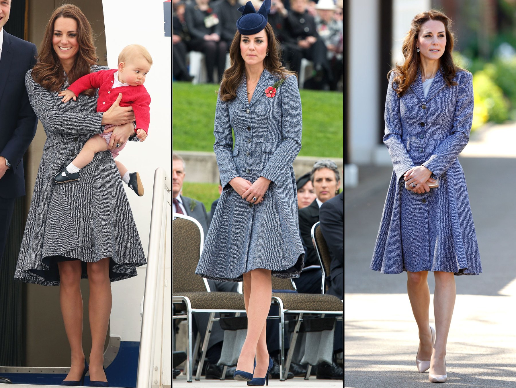 Duchess Kate Steps Out in Blue Michael Kors Coatdress: Photos | Us Weekly