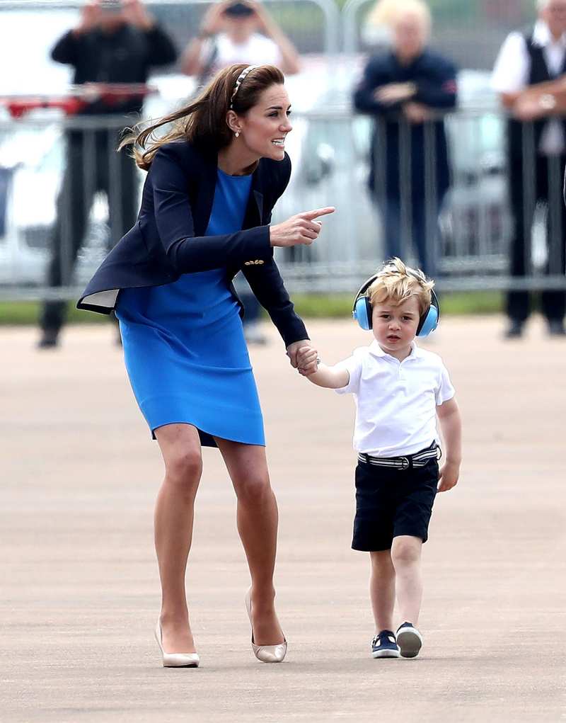 Prince George Sits in Helicopter With Kate, William: Pics | Us Weekly