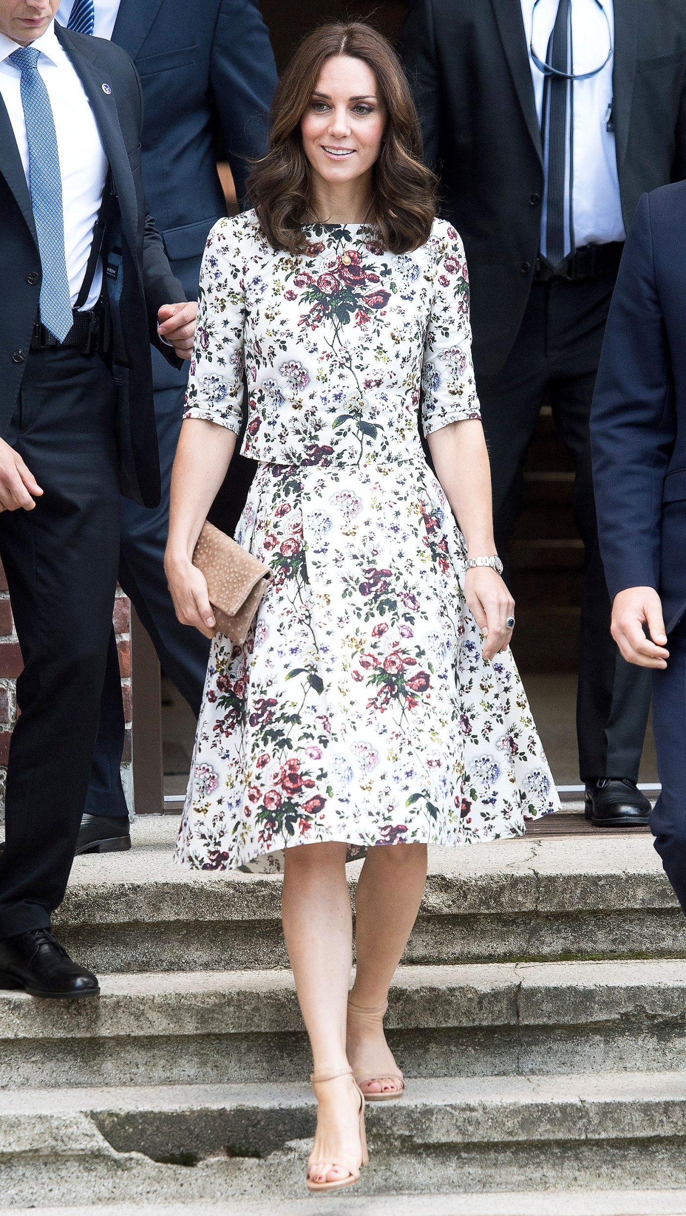 Duchess Kate Wears Elegant Floral Ensemble in Poland | Us Weekly