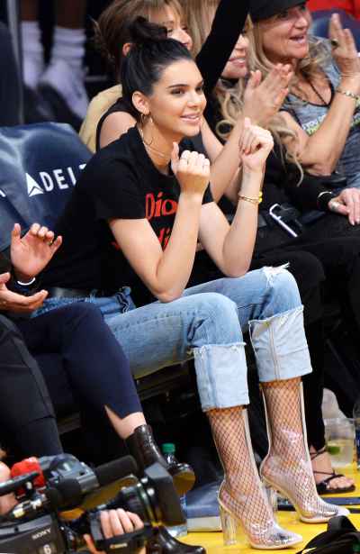 Kendall Jenner Wears Clear Booties With Fishnets: Poll | Us Weekly