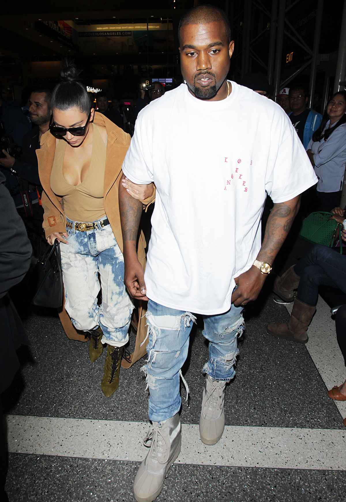 Kim and Kanye's Matching Sunglasses