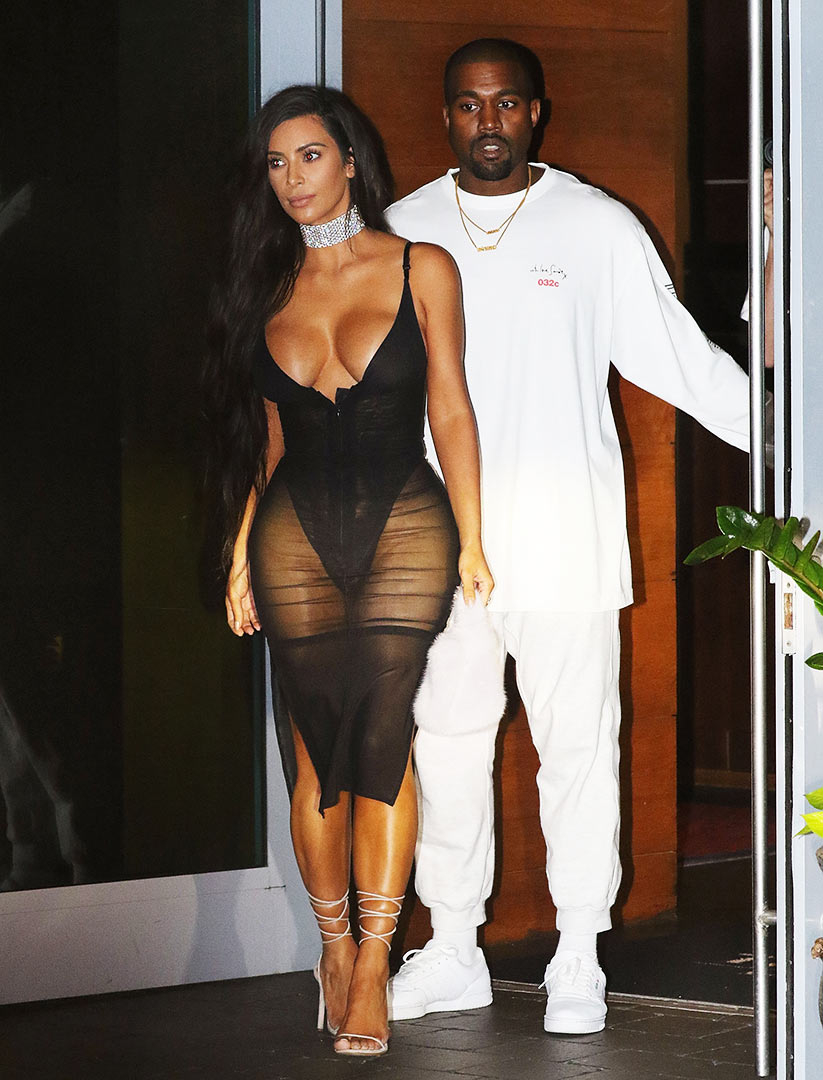 Kim Kardashian Wears Form-Fitting Dress While Shopping with Kanye West in  Miami: Photo 4205902, Kanye West, Kim Kardashian Photos