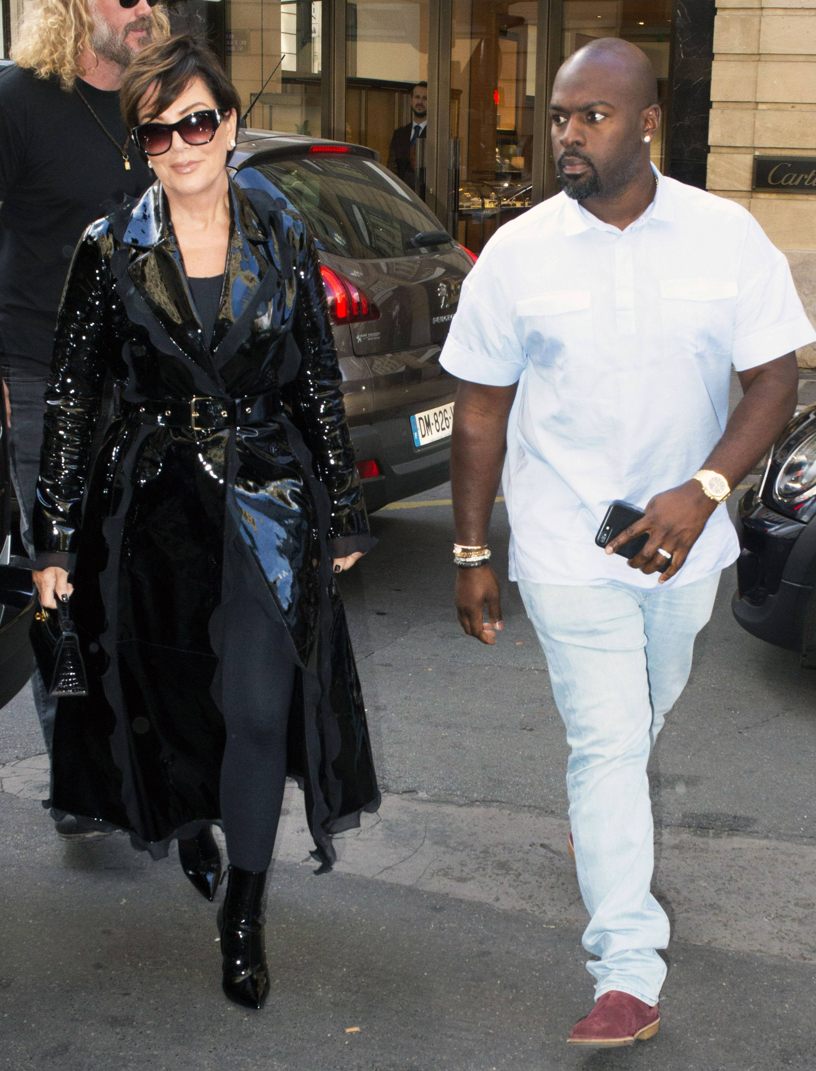 Khloe Kardashian and Kris Jenner's crystal embellished black blazer