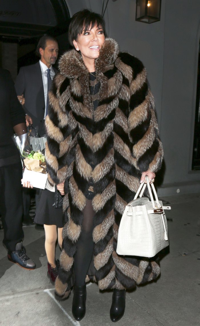 Kris Jenner's Fur Coat Looks a Lot Like Cruella de Vil's
