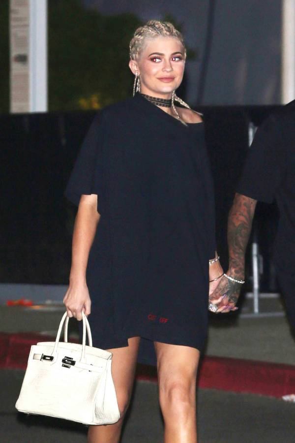 Kylie Jenner Wears Blonde Cornrows to Kanye West Concert | Us Weekly