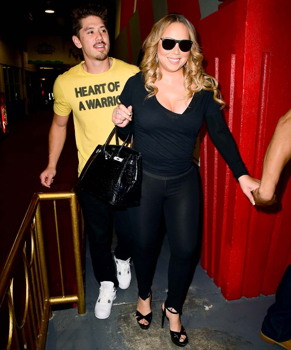 Mariah Carey and Bryan Tanaka are seen out on August 17, 2017 in New York City.