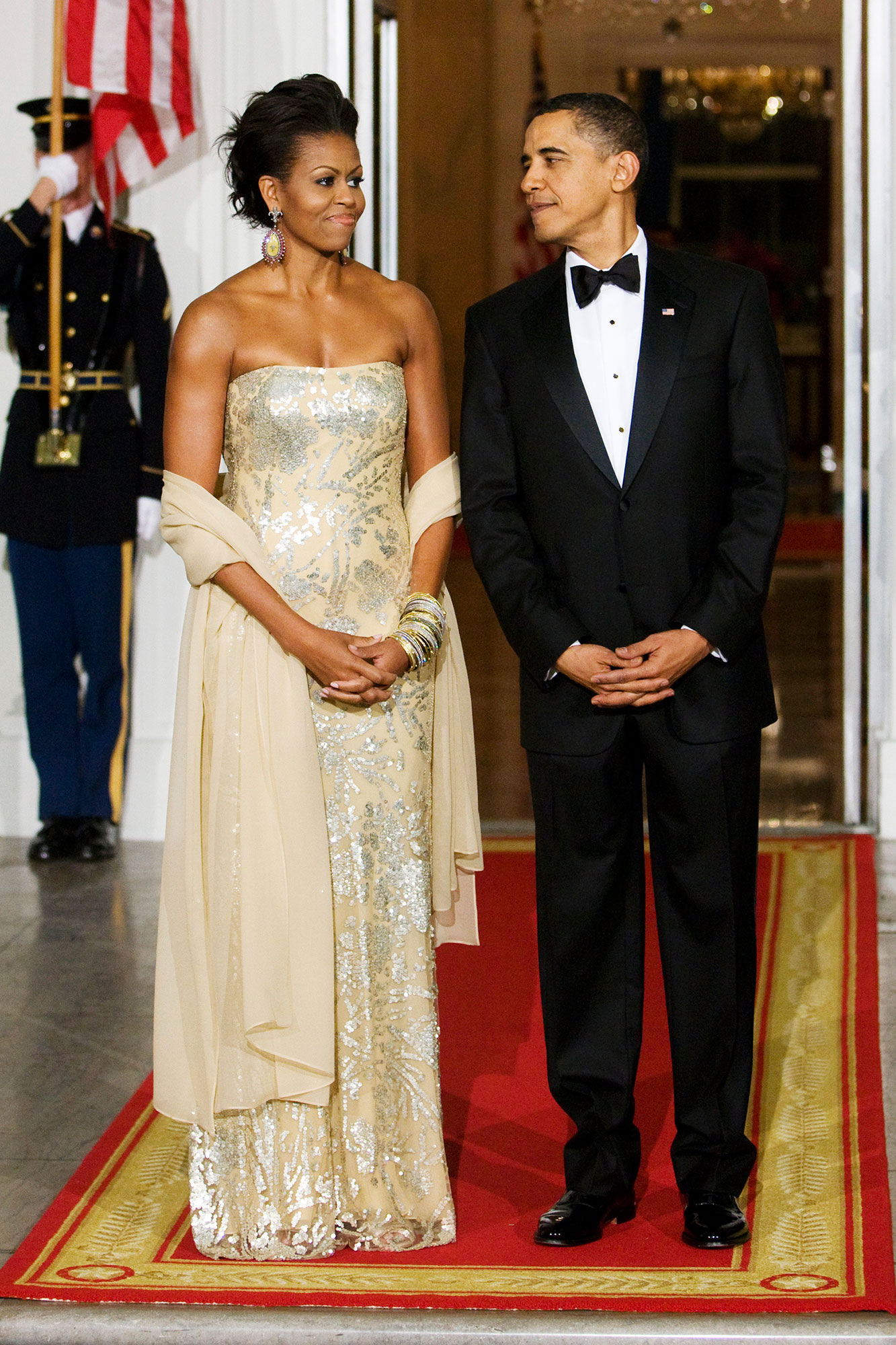 Michelle Obama’s White House State Dinner Style Evolution