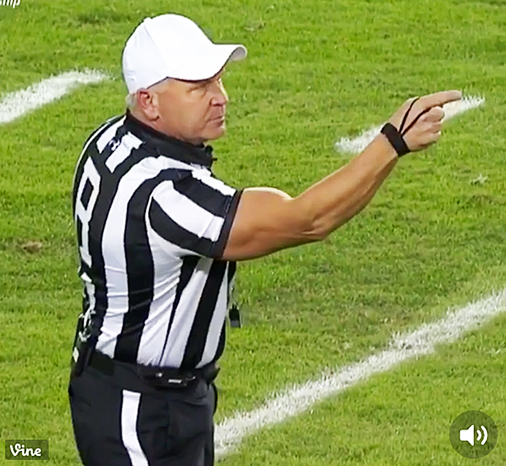 College Football Referee Mike Defee's Buff Arms Steal the