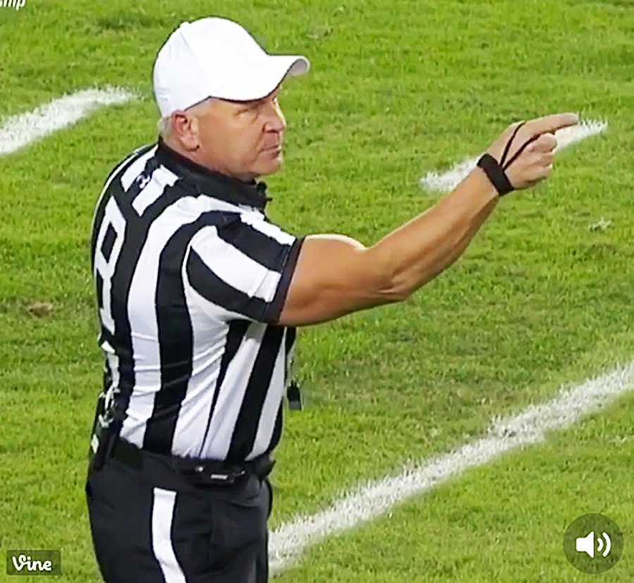 College Football Referee Mike Defee’s Buff Arms Steal the Show