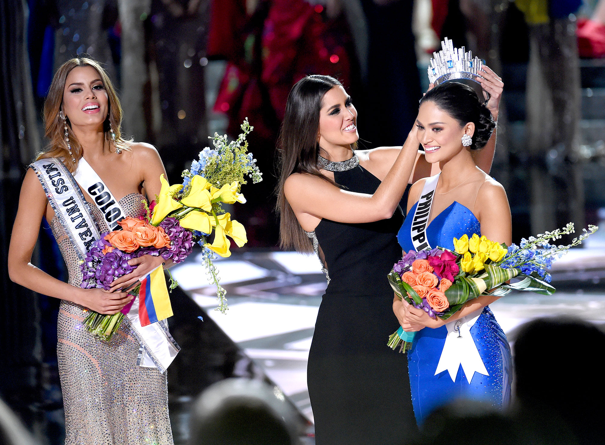 Miss Colombia Miss Philippines Justin Bieber React To Steve Harvey Gaffe
