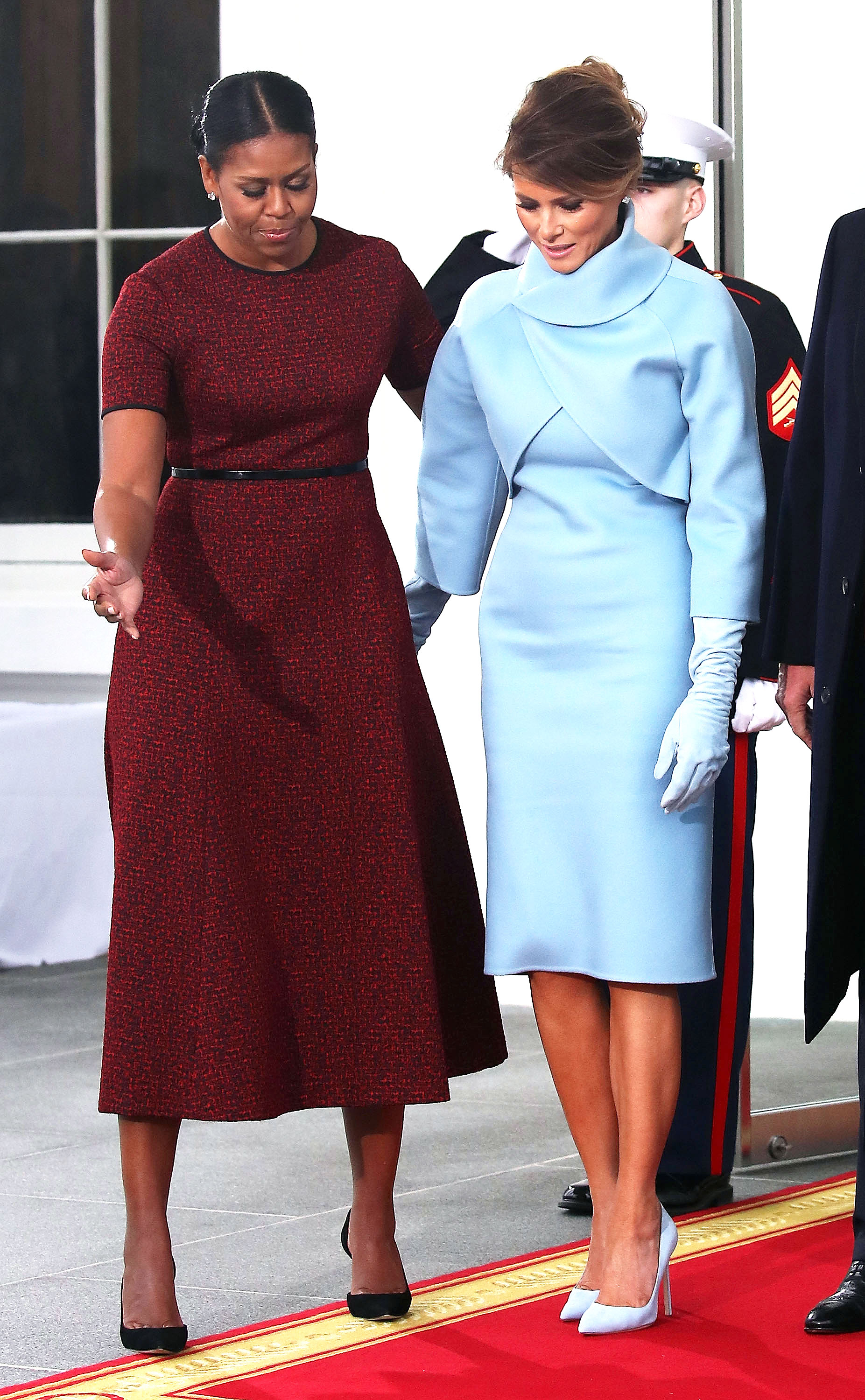 Melania blue dress ralph clearance lauren