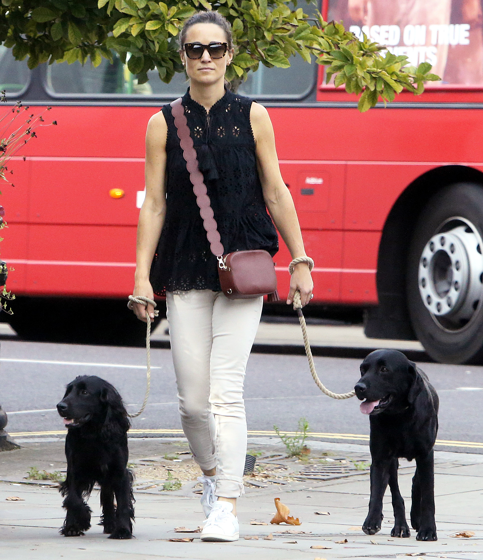 Pippa Middleton Wears Kate Spade to Walk Her Dogs