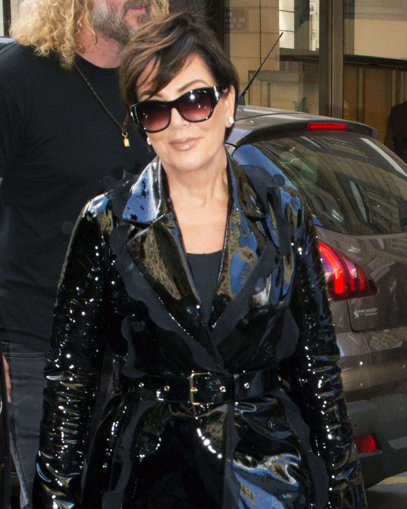 Kris Jenner Wears a Patent Leather Coat: Love It or Hate It?
