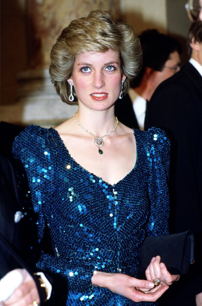 Princess Diana's Blue Sequined Dress Up for Auction