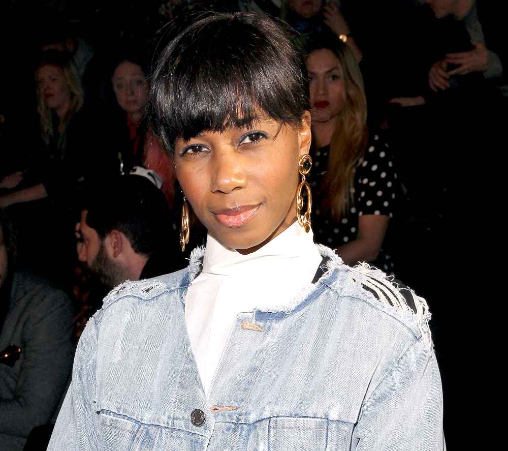 Santigold attends the Marc By Marc Jacobs fashion show during Mercedes-Benz Fashion Week Fall 2015 at Pier 94 on February 17, 2015 in New York City.