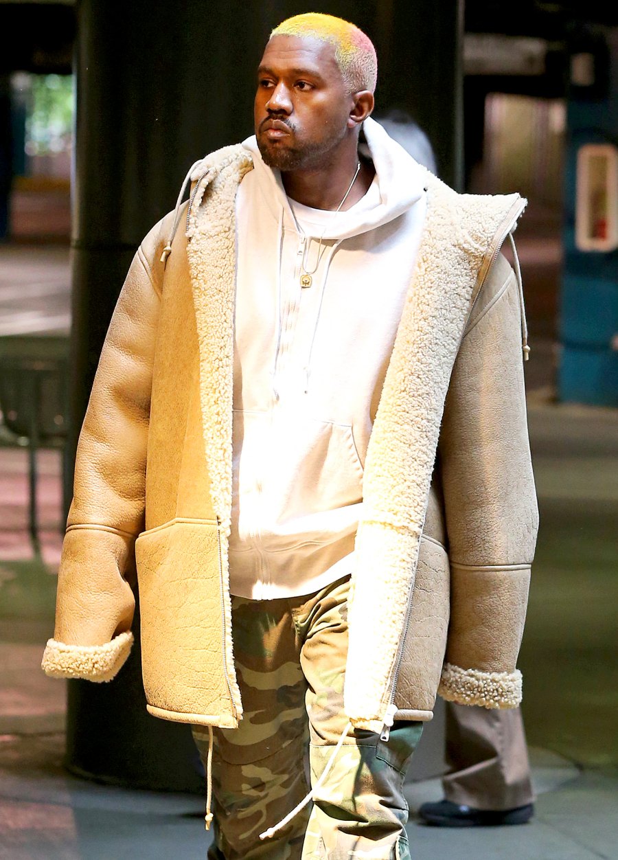 Kanye West Debuts Pink in Blond Hair: Photo