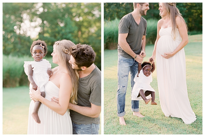 Thomas Rhett Lauren Akins Daughter Willa Pose For Maternity Shoot