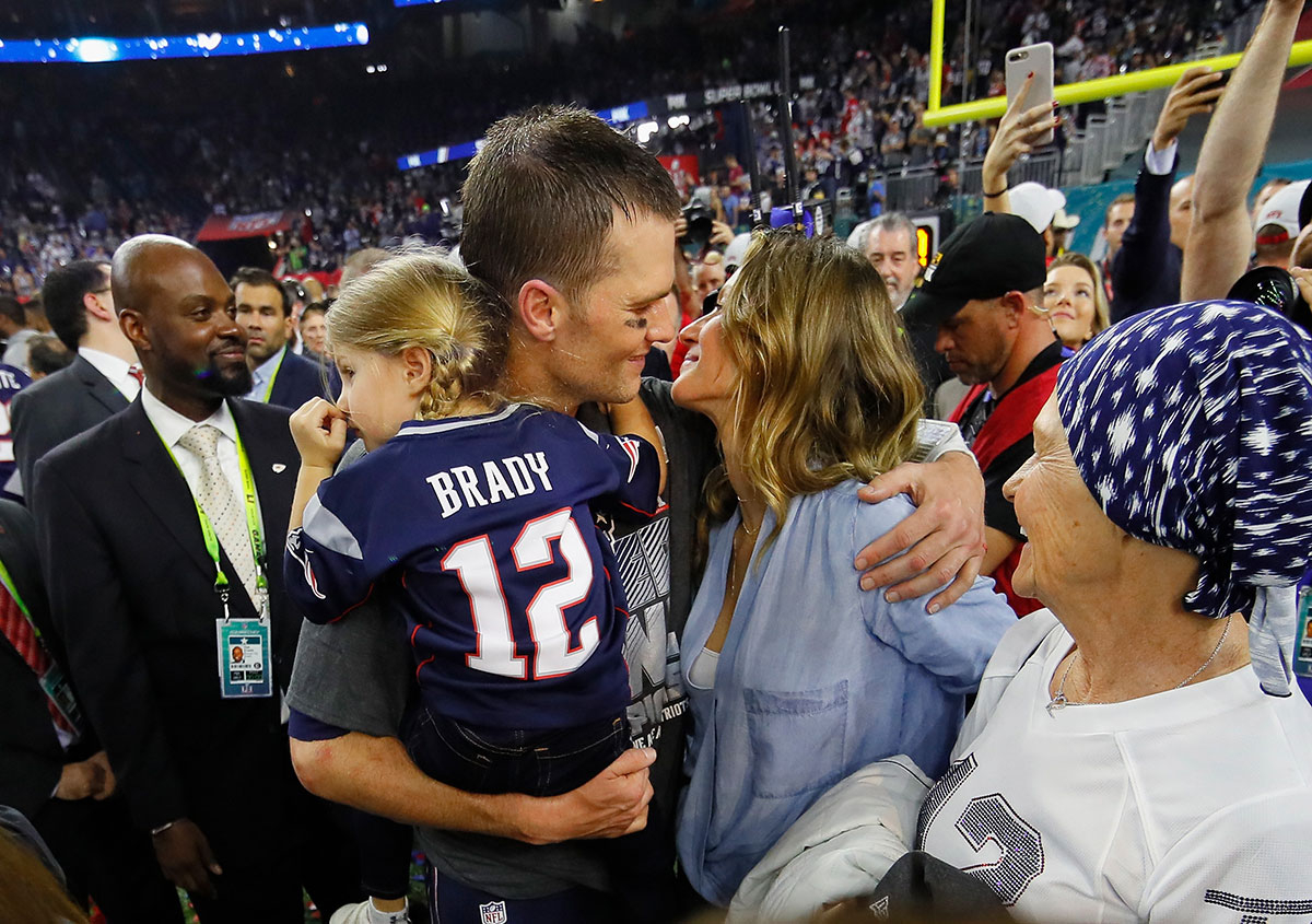 Tom Brady Hugs Family after Super Bowl Triumph in Viral Video Watched 2  Million Times