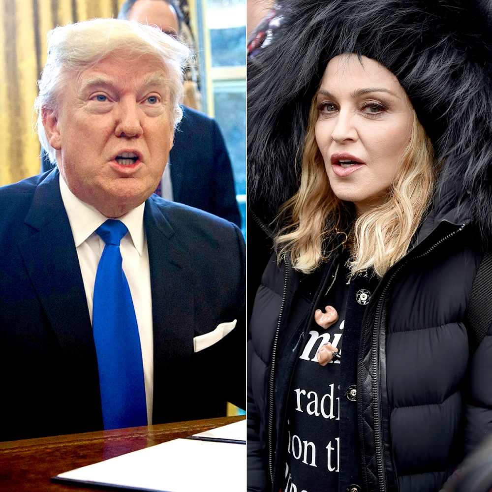 Donald Trump and Madonna