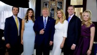 Donald Trump, Donald Trump Jr., Melania Trump, Ivanka Trump, Eric Trump, Tiffany Trump