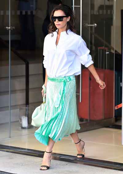 What to Pair With Pleated Skirts: Celeb Street-Style Photos | Us Weekly